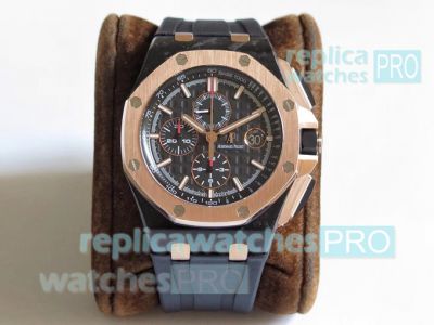 JF AP Royal Oak Offshore 26400 CAL.3126 Rose Gold Case Watch 44mm